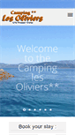 Mobile Screenshot of camping-oliviers.com